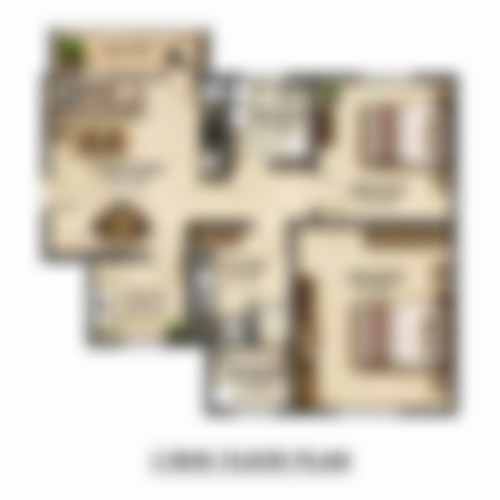 2 BHK Jodi Floor Plan