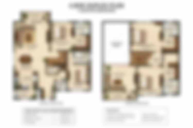 4 BHK Duplex Floor Plan